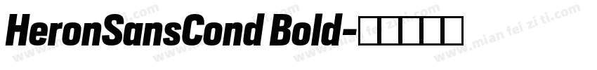 HeronSansCond Bold字体转换